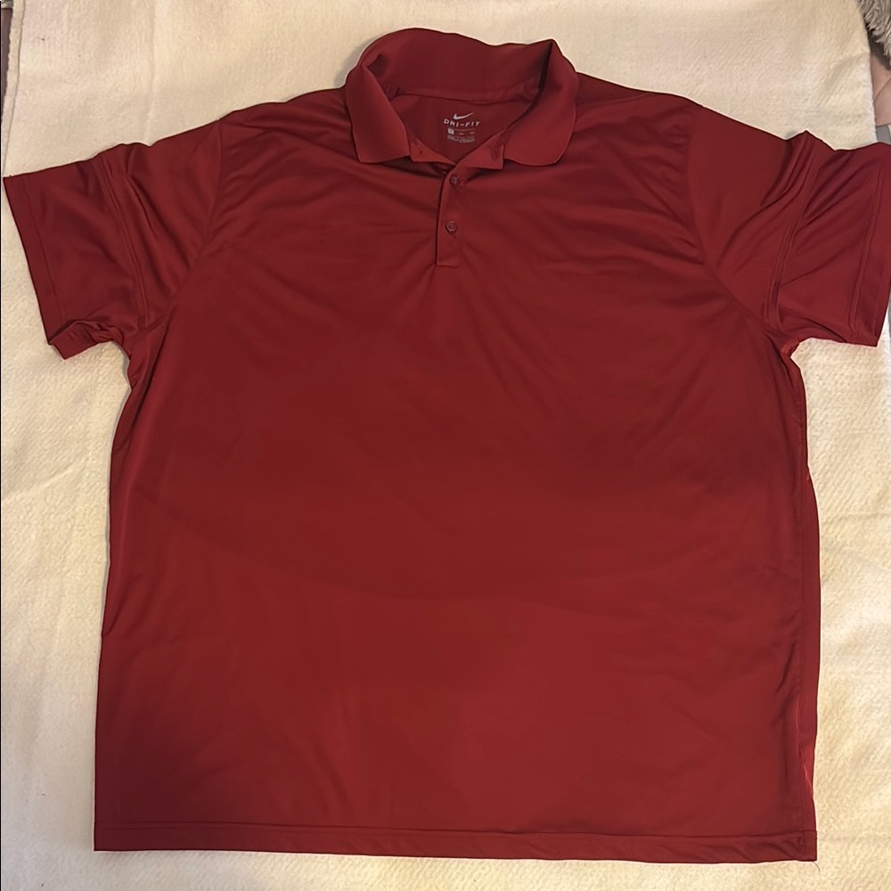 Nike Men's Red Polo Shirt